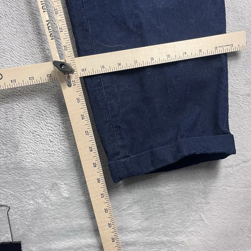 Brooks Brothers Clark Corduroy‎ Dress Pants Men's 36x30* Navy Cotton Pleated